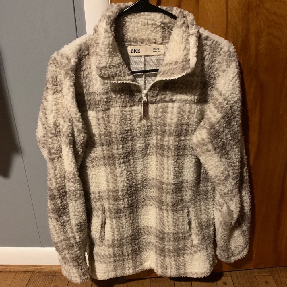 BKE sherpa sweatshirt.